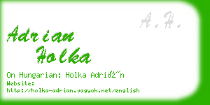 adrian holka business card